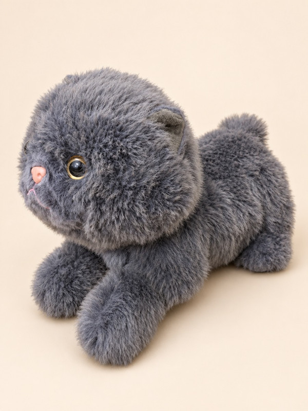 Кот лежит пушистый 35 см